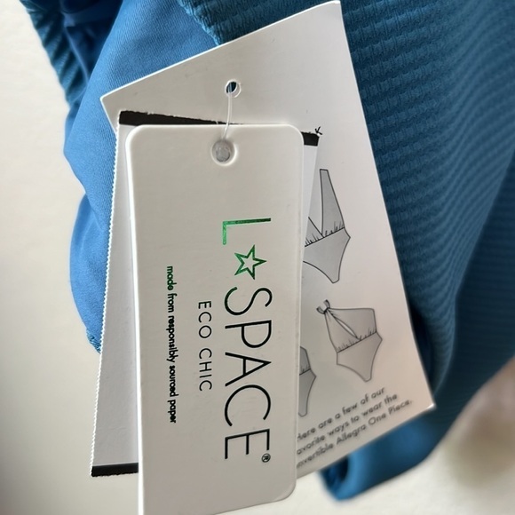 LSPACE Allegra Blue One Piece Convertible One Piece Swimsuit - Picture 13 of 14